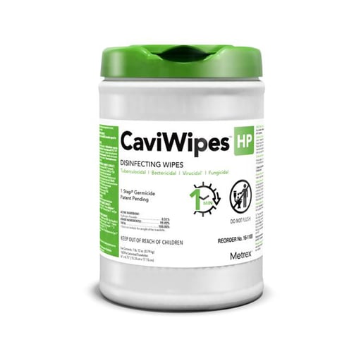 CaviWipes HP Alcohol-Free Towelettes (Large: 6" x 6.75"), 160/Can