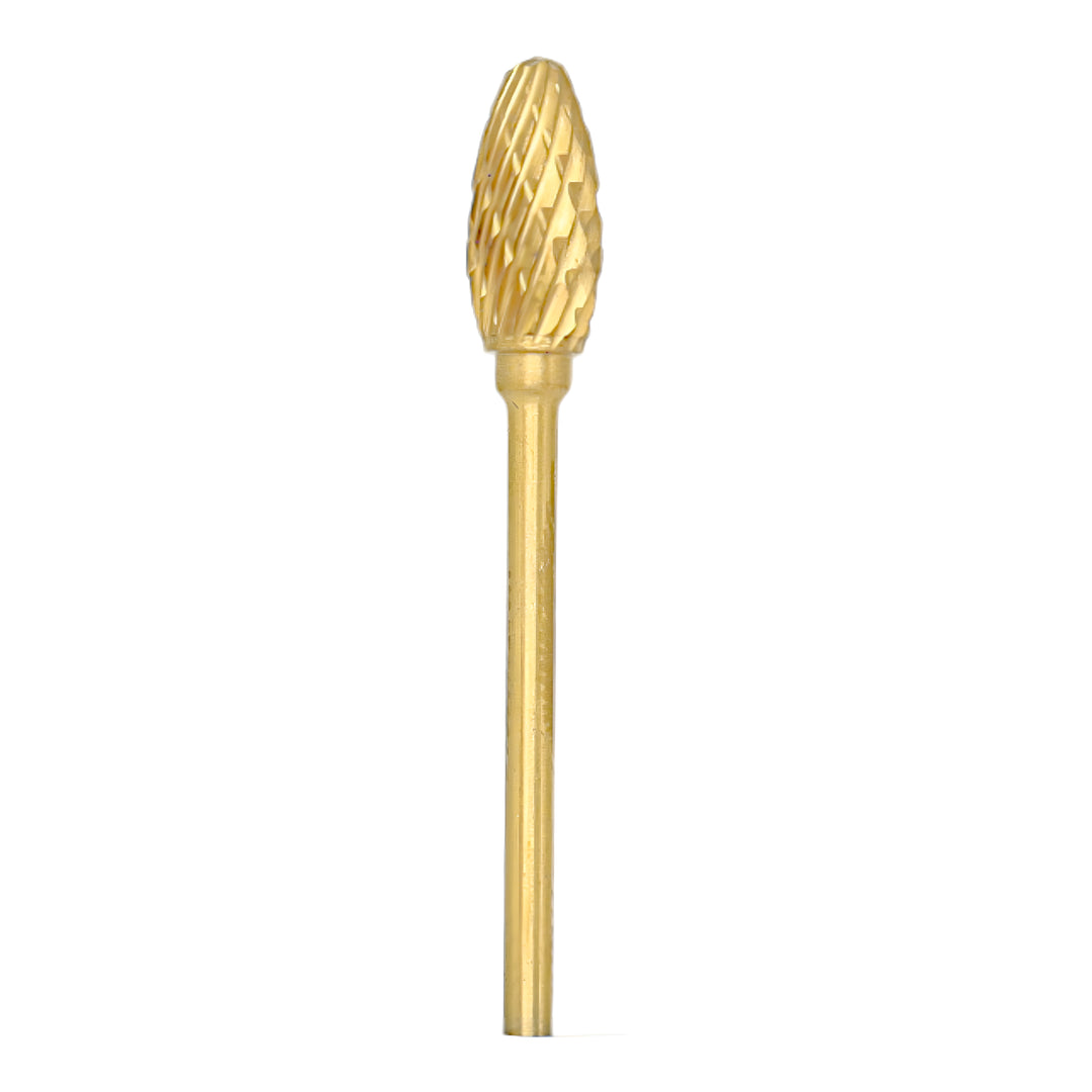 ValdentUSA #61T Gold Carbide Laboratory Bur, 1/Pk. Titanium Nitride Coated