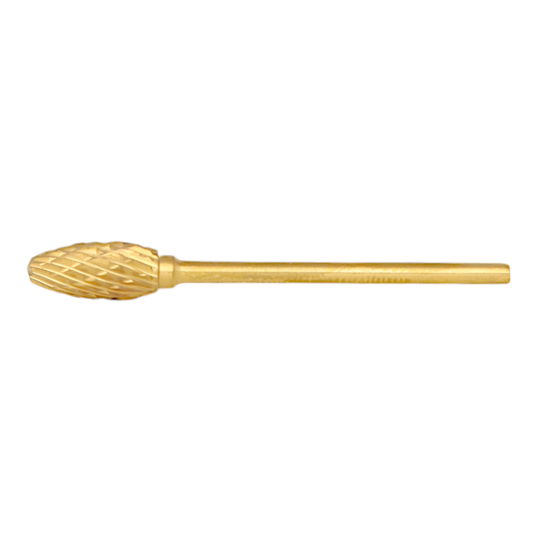 ValdentUSA #61T Gold Carbide Laboratory Bur, 1/Pk. Titanium Nitride Coated