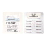 Load image into Gallery viewer, ValdentUSA FG 379.023, FO-34F,Fine Grit, Flame Shaped, Single Use Diamond Bur