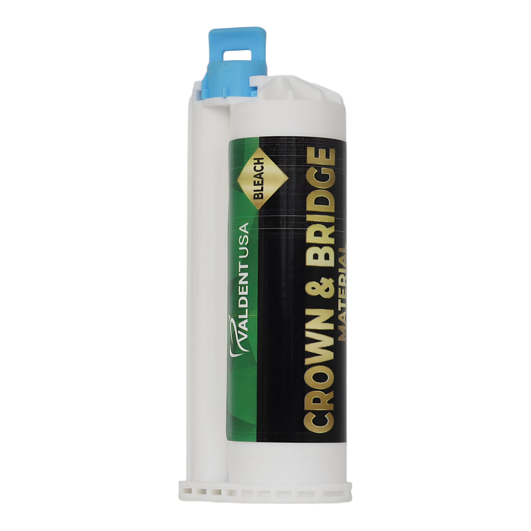 ValdentUSA Bleach Shade - Temporary Crown & Bridge Material, 50ml (76g) Cartridge