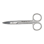 Load image into Gallery viewer, ValdentUSA 4.5" Curved Crown Scissors with smooth Blades.  High carbon stainless steel autoclavable up to 136 degree C /275 degree F.
