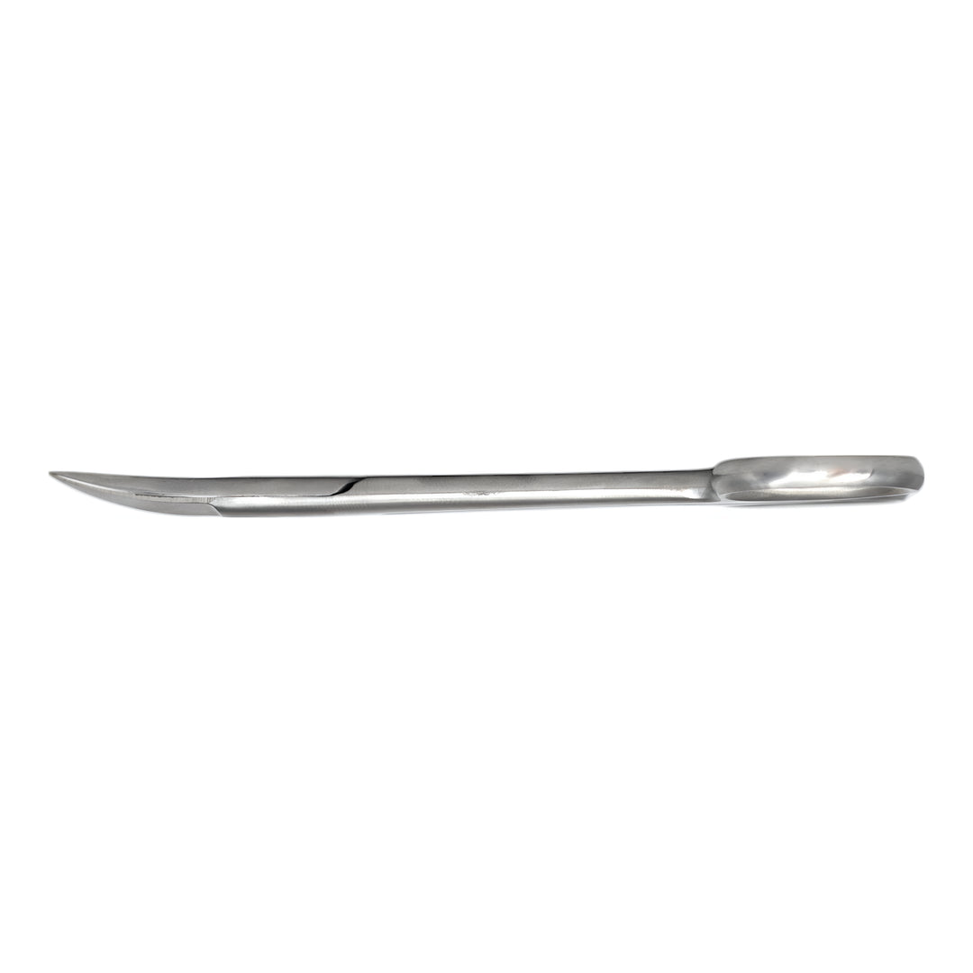 ValdentUSA 4.5" Curved Crown Scissors with smooth Blades.  High carbon stainless steel autoclavable up to 136 degree C /275 degree F.