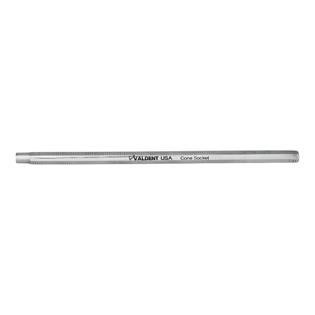 ValdentUSA Cone Socket Mirror Handle - Round, Stainless steel.  High carbon stainless steel