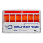 Load image into Gallery viewer, ValdentUSA Gutta Percha Points - #25, Taper 04, Color Coded, 60 per pack