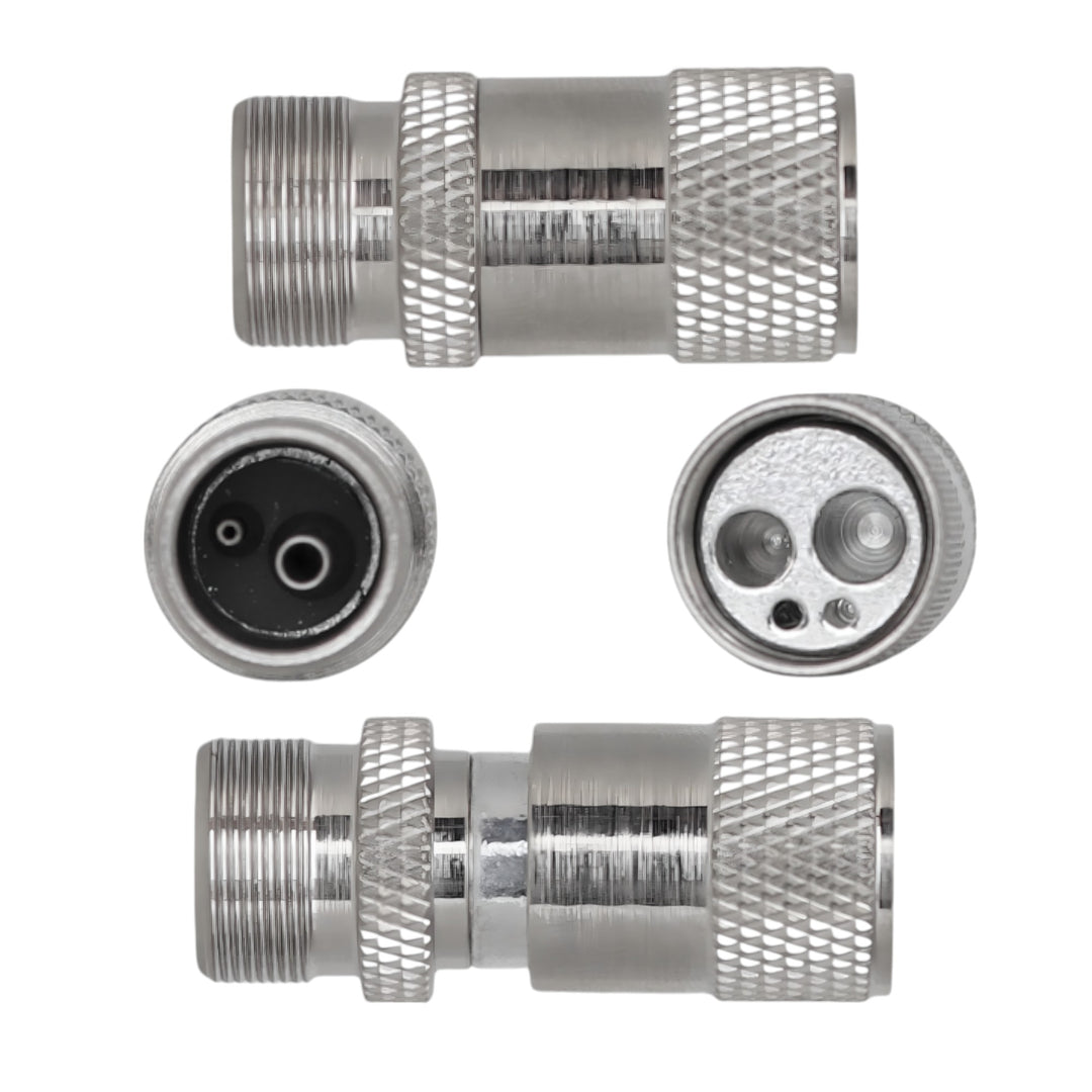 ValdentUSA Handpiece Tubing Adapter, 4 Hole to 2 Hole, 1/Pk. Connects a 4-Hole