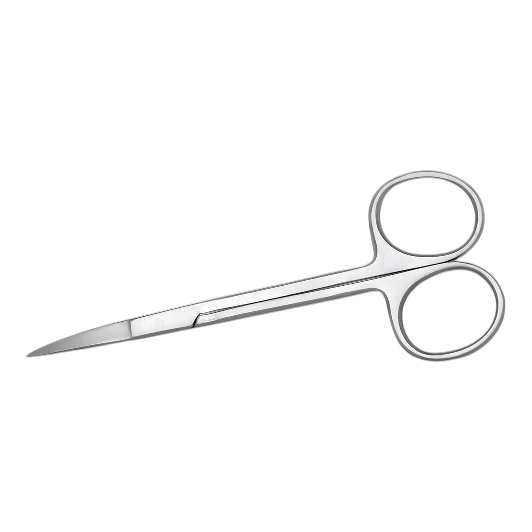 ValdentUSA Scissor - Iris 4.5" Curved, Single Pair.  High carbon stainless steel autoclavable up to 136 degree C /275 degree F.
