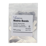 Load image into Gallery viewer, ValdentUSA Tofflemire Matrix Band, #1 Size, .001 Gauge, Stainless Steel, Package of 144 matrix