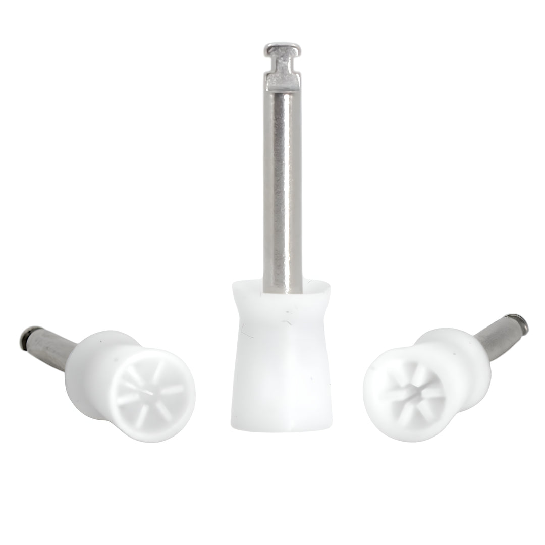 ValdentUSA Disposable Prophy Cups - Latch Type, 6 Leaves,, Silicone Soft, 100/pk