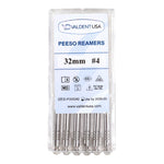 Load image into Gallery viewer, ValdentUSA #4 Peeso Reamer, 32mm Stainless Steel, 6 per pack