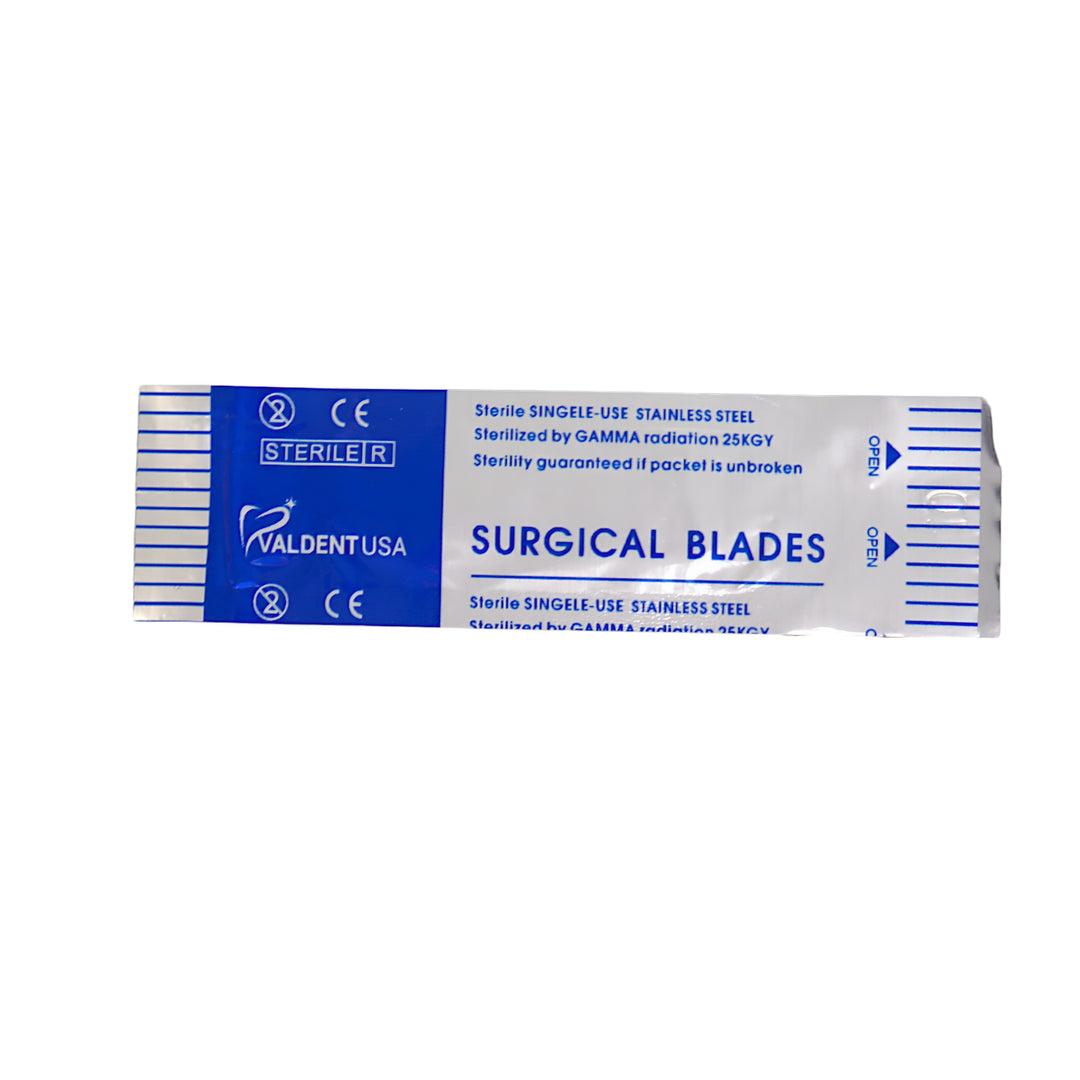 ValdentUSA  #10 Sterile Surgical Blades stainless steel box of 100 blades