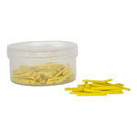 Load image into Gallery viewer, ValdentUSA Wooden Wedges Yellow, Colored, 1.3 x 2 x 16mm, 100/Pk