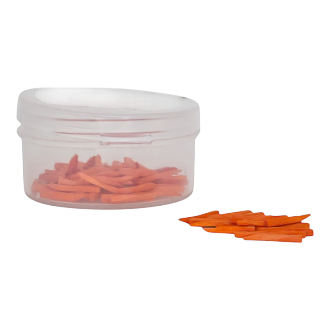 ValdentUSA Wooden Wedges Orange, Colored, 1.2 x 1.5 x 12mm. 100/Pk