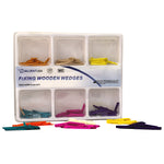 Load image into Gallery viewer, ValdentUSA Wooden Wedges Assorted, Colored, Multiple Size. 100/Pk