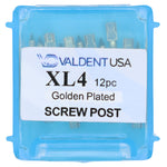 Load image into Gallery viewer, ValdentUSA Gold-Plated Screw Post Refill - L4, #4 Long 11.8mm, Package of 12