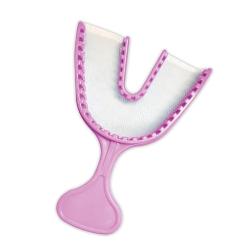 Britedent Full Arch Bite Tray, Pink 30/Box. Plastic Trays with thin durable