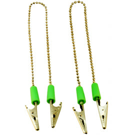 Bib Clip - Beaded Chain with Alligator Clips, Highly Durable, 10/pack