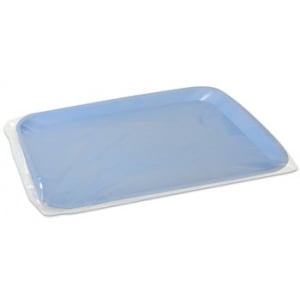 Plastic tray cover, 12" x 16." Fits "A" "B" & "E" size trays, 500/pk