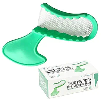 Bite Tray Posterior (Green Short) Classic 50Pcs/Box 20 Bx/Ctn..