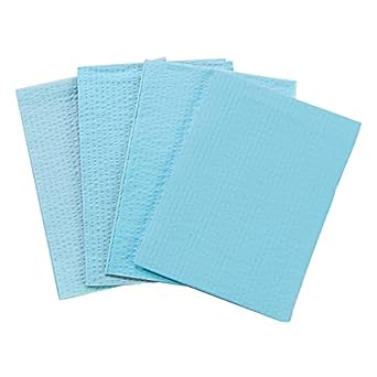 Bibs BLUE 13" x 18" 2-Ply Paper/1-Ply Poly 500/Cs