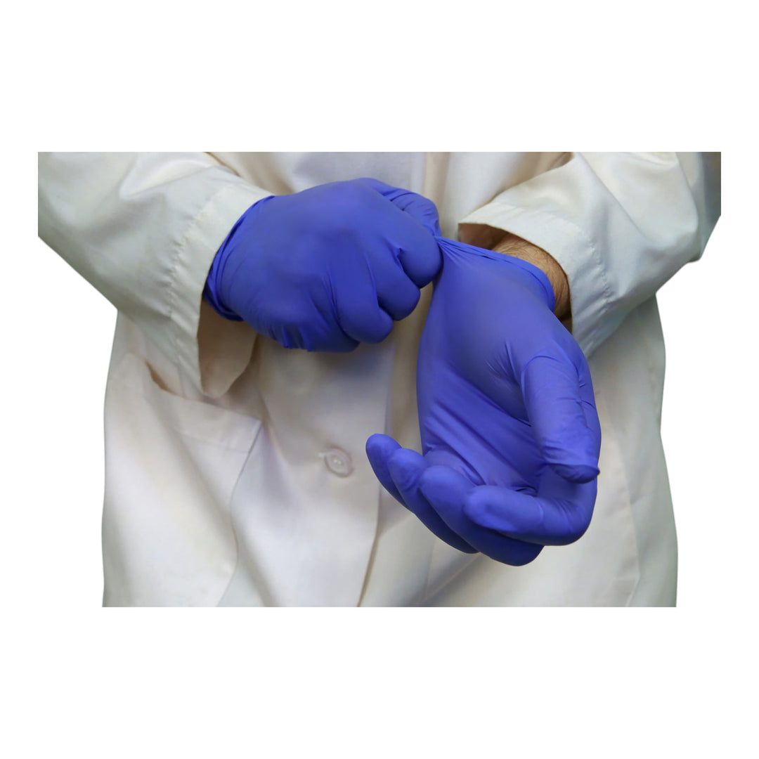 Aurelia Sonic -  Blue Nitrile 2.2 mil thickness Powder Free Examination Gloves, 100/box