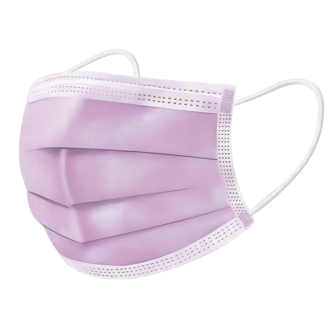 3-Ply Pink Disposable Face Mask, 50/Pk