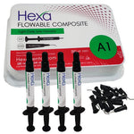 Load image into Gallery viewer, Hexa Flowable Composite A1 - 4 x 2 gm syringes and 20 bent Tips.
