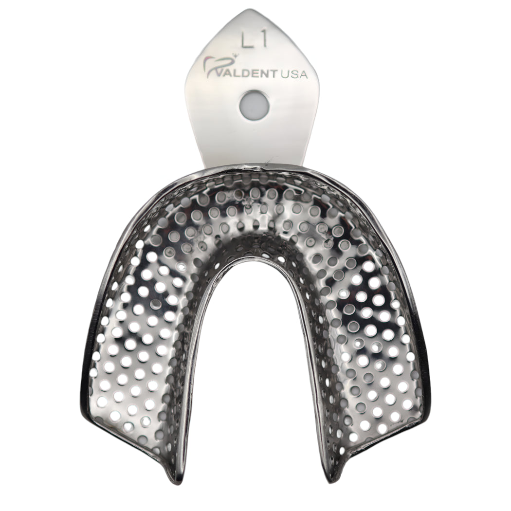 ValdentUSA #1 Lower Full Arch Perforated Stainless Steel Impression