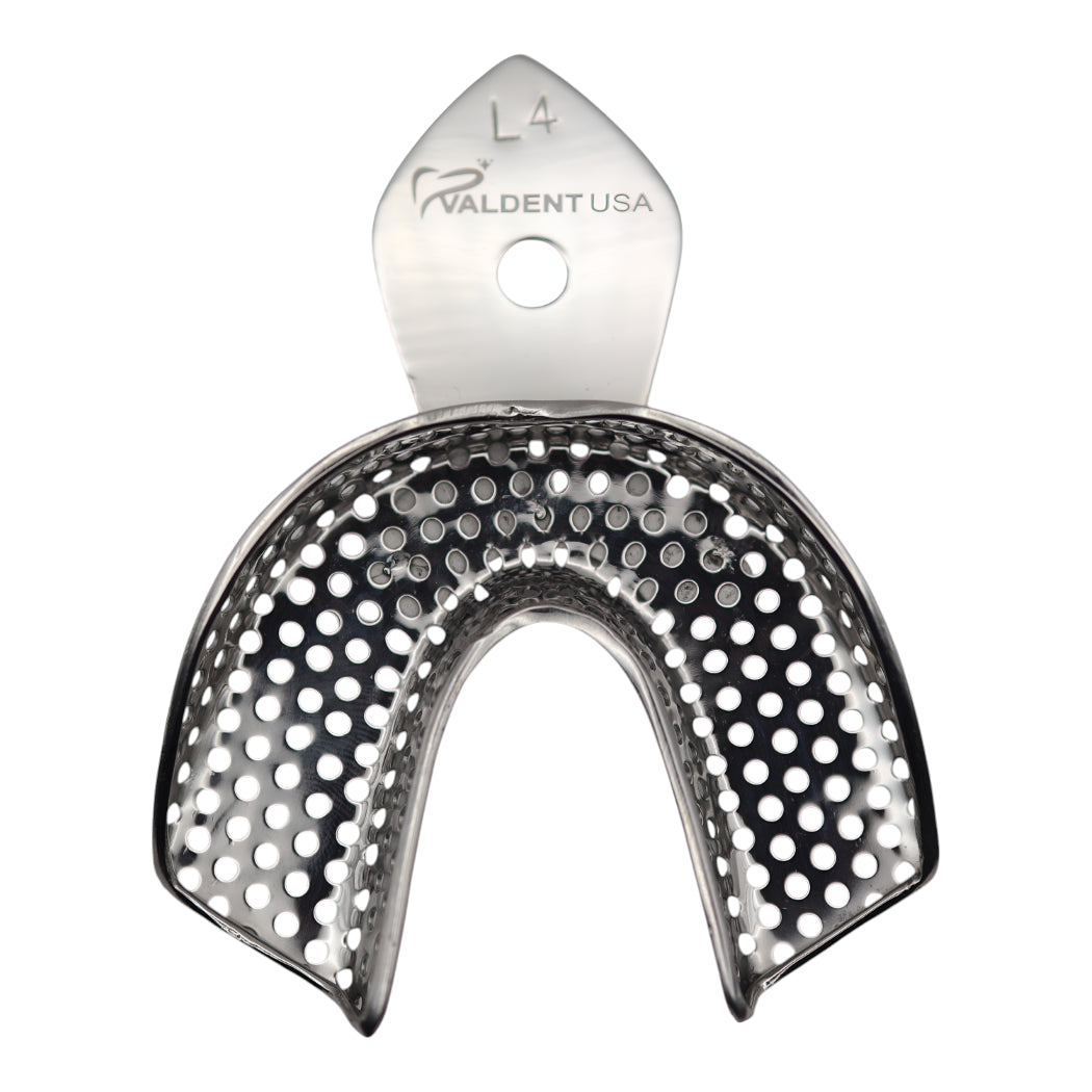 ValdentUSA #4 Lower Full Arch Perforated Stainless Steel Impression