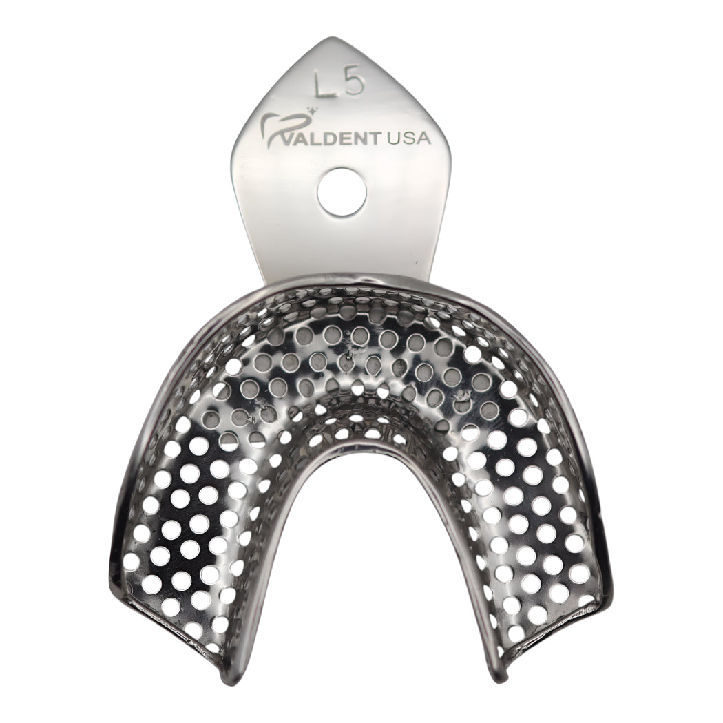 ValdentUSA #5 Lower Full Arch Perforated Stainless Steel Impression