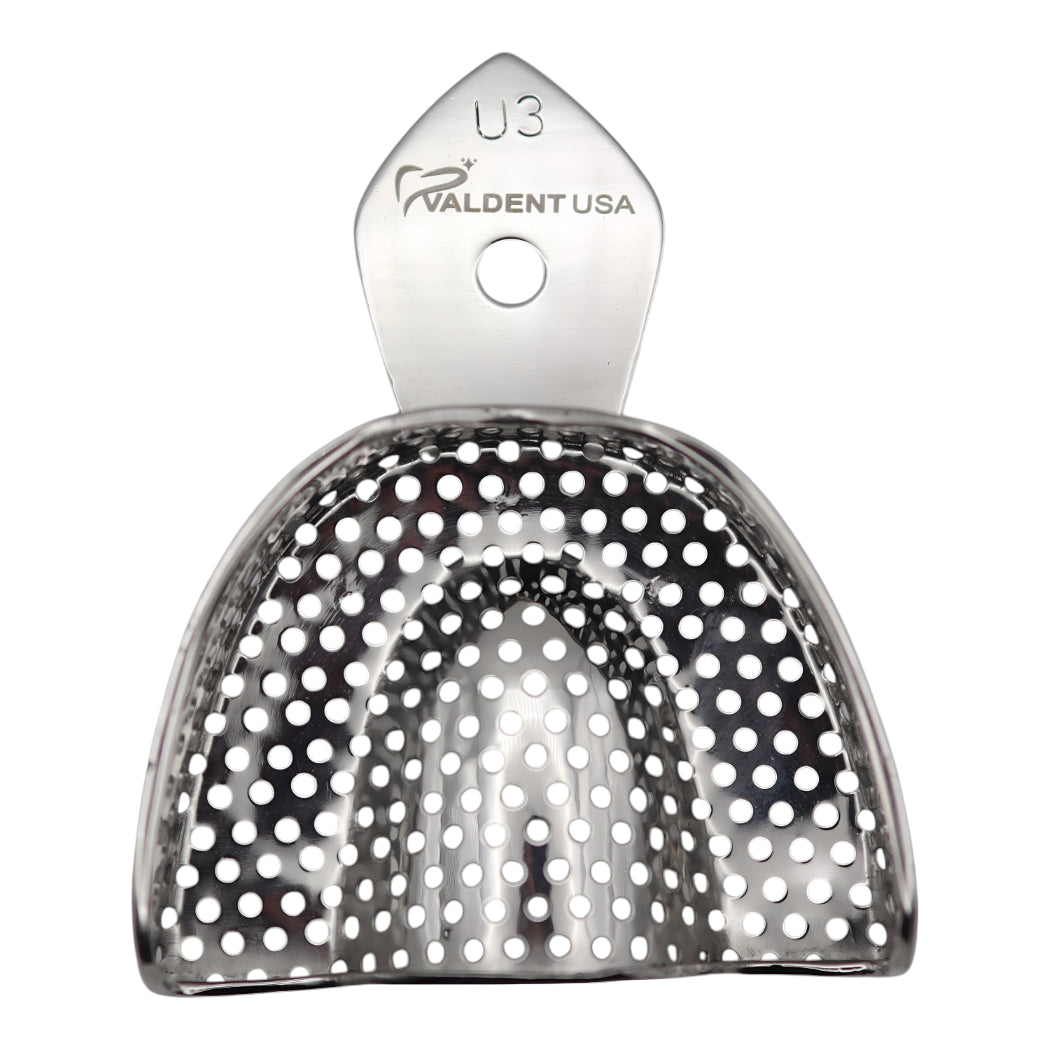 ValdentUSA #3 Upper Full Arch Perforated Stainless Steel Impression