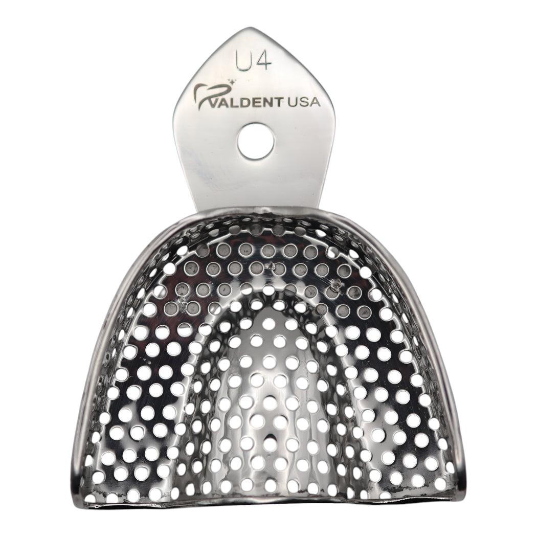 ValdentUSA #4 Upper Full Arch Perforated Stainless Steel Impression