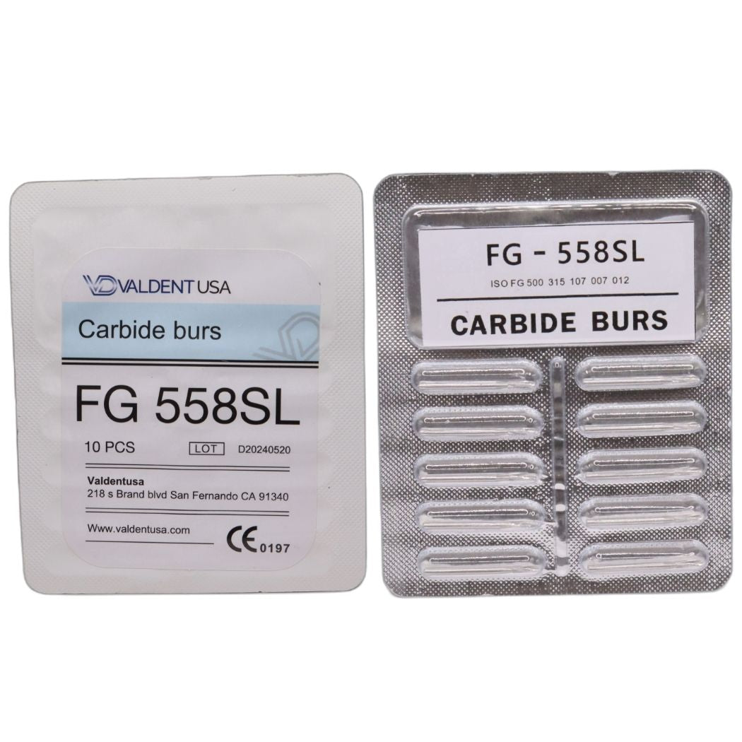 ValdentUSA FG#558SL Carbide Burs