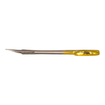 Load image into Gallery viewer, ValdentUSA 4.5&quot; Curved Crown &amp; Gold Scissors with smooth Blades
