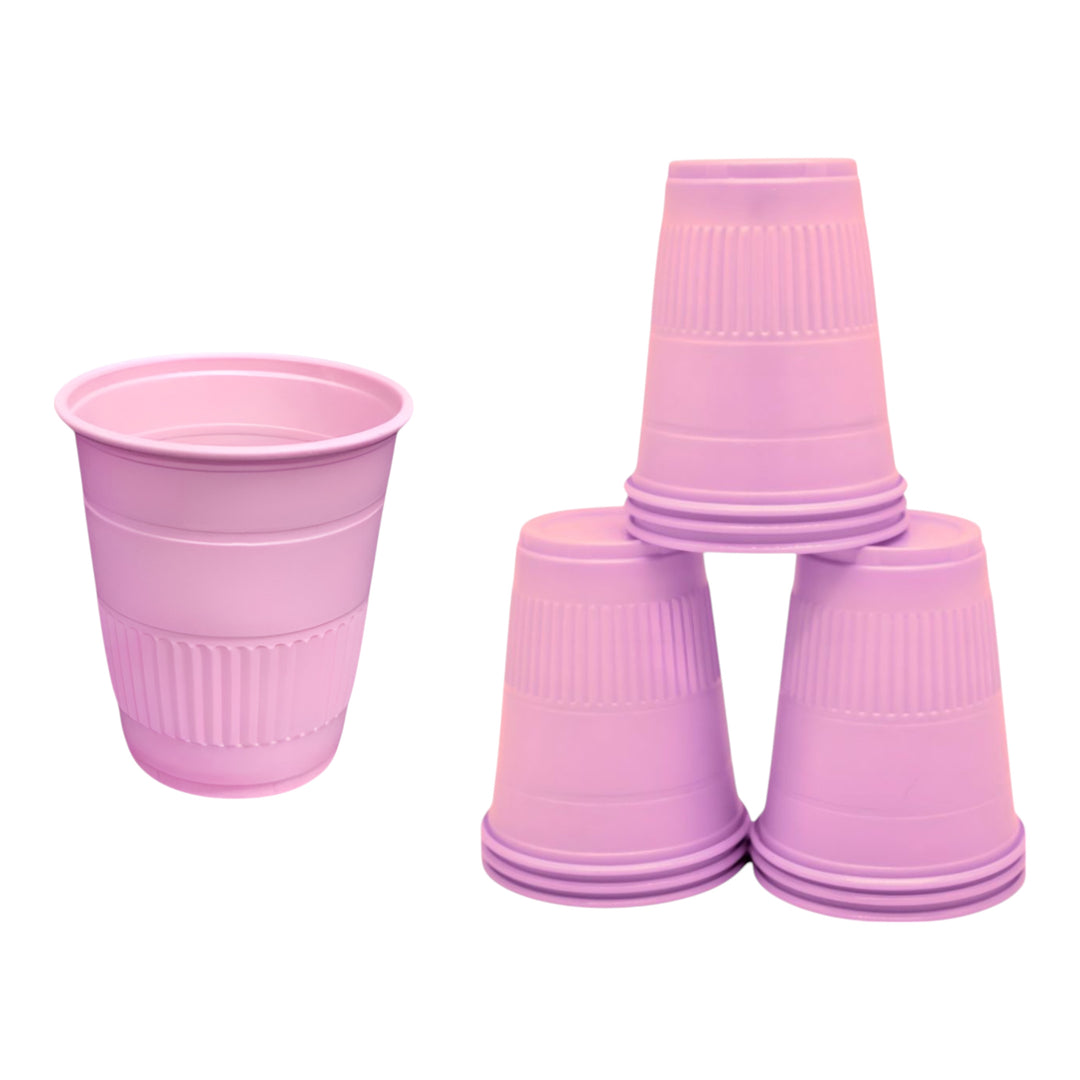 ValdentUSA Pink 5 oz. Plastic Cups, Case of 1000