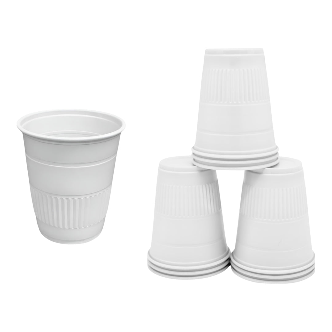 ValdentUSA White 5 oz. Plastic Cups, Case of 1000