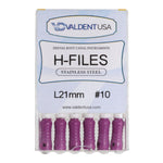 Load image into Gallery viewer, ValdentUSA #10, 21 mm Stainless Steel ISO Standard H-File, 6/Pk
