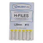 Load image into Gallery viewer, ValdentUSA #15, 25 mm Stainless Steel ISO Standard H-File, 6/Pk
