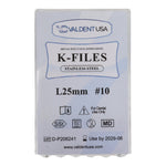 Load image into Gallery viewer, ValdentUSA #10, 25 mm Stainless Steel ISO Standard K-File, 6/Pk
