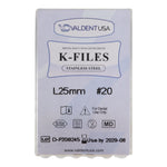 Load image into Gallery viewer, ValdentUSA #20, 25 mm Stainless Steel ISO Standard K-File, 6/Pk
