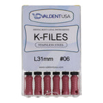 Load image into Gallery viewer, ValdentUSA #06, 31 mm Stainless Steel ISO Standard K-File, 6/Pk
