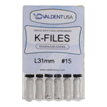 Load image into Gallery viewer, ValdentUSA #15, 31 mm Stainless Steel ISO Standard K-File, 6/Pk
