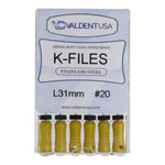 Load image into Gallery viewer, ValdentUSA #20, 31 mm Stainless Steel ISO Standard K-File, 6/Pk
