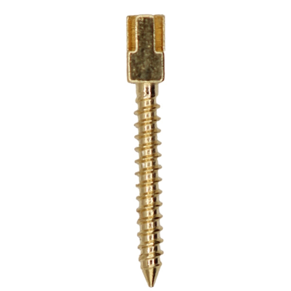 ValdentUSA Gold-Plated Screw Post Refill - L2, #2 Long 11.8mm, Package of 12