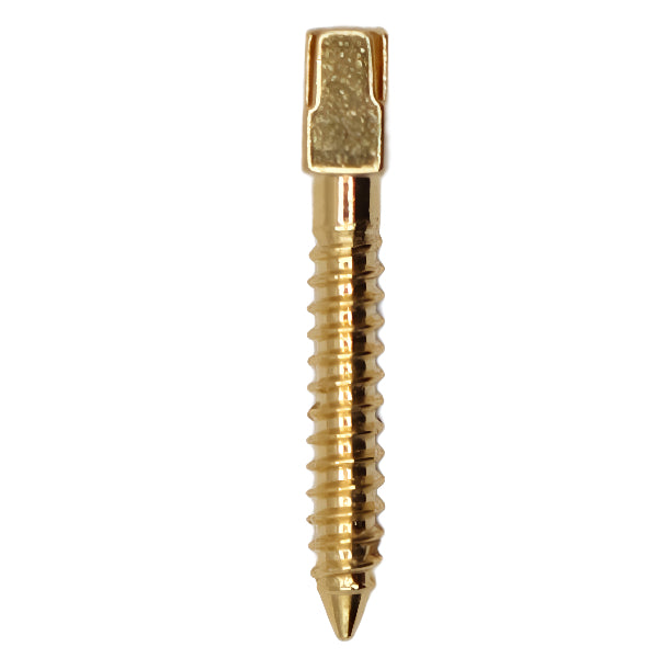 ValdentUSA Gold-Plated Screw Post Refill - L5, #5 Long 11.8mm, Package of 12