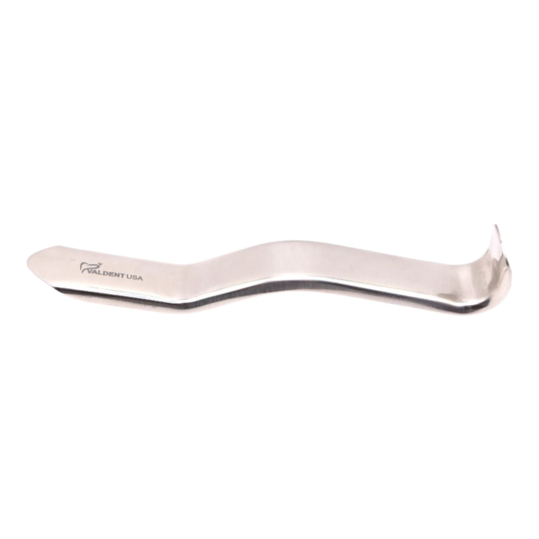 ValdentUSA University of minnesota Cheek retractor 5,5, stainless steel.  High carbon stainless steel autoclavable up to 136 degree C /275 degree F.   