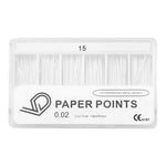 Load image into Gallery viewer, ValdentUSA Absorbent Paper Points - #15, Taper size 0.02, 100/Box
