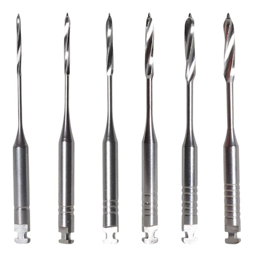 ValdentUSA #1 - #6 Peeso Reamer, 32mm Stainless Steel, Assorted, 6 per pack