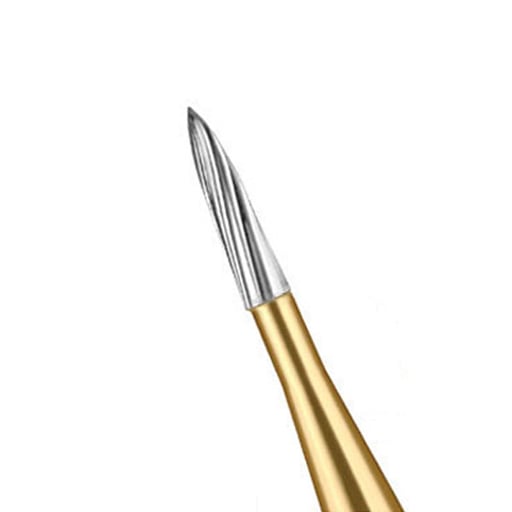 Cargus FG #7901 Needle Shaped 12 Blade Trimming and Finishing Carbide Bur, 10/Pk