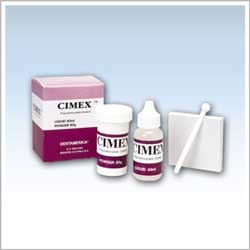 Cimex Polycarboxylate Cement Kit, contains 60gr Powder, 40 ml Liquid